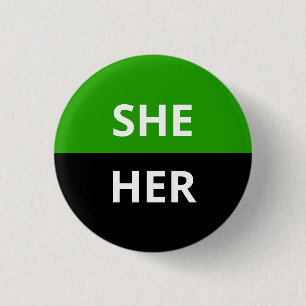 She/Her Pronouns Neutrois Badge