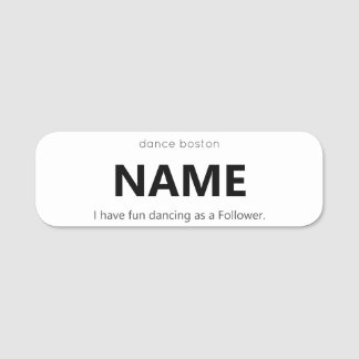 she/her WCS Follower Name Tag