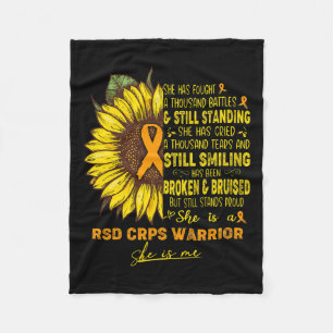 She Is A Rsd Crps Warrior She Is Me Fleece Blanket