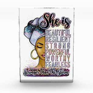 She Is Beautiful Resilient Black Woman Melanin Sis Photo Block
