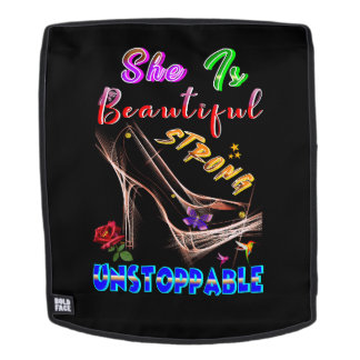 She Is Beautiful Strong Unstoppable Backpack
