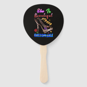 She Is Beautiful Strong Unstoppable Hand Fan