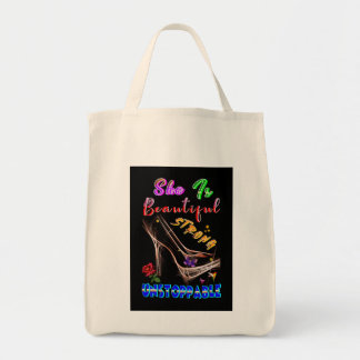 She Is Beautiful Strong Unstoppable Tote Bag