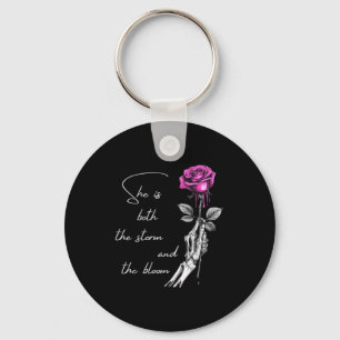 She Is Both The And The Blossoming Gift For Girls  Key Ring