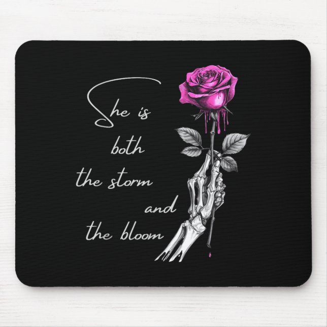 She Is Both The And The Blossoming Gift For Girls  Mouse Mat (Front)