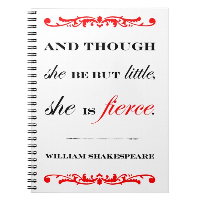 She is Fierce Notebook (Front)