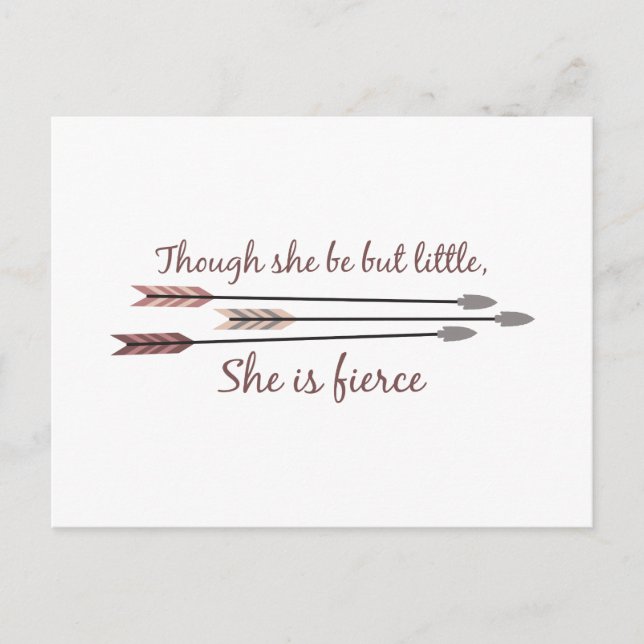 She Is Fierce Postcard (Front)