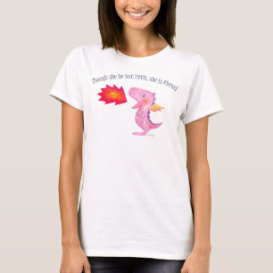 She is fierce T-shirt Dragon Girl Power Graphic T