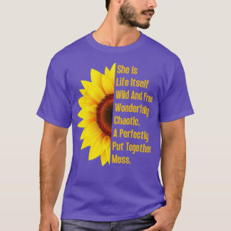 She Is Life ItsWild And Free Sunflower 7 T-Shirt