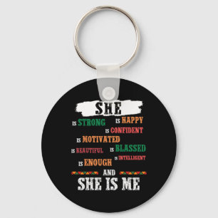 She Is Me Black Lives Problem Black History Month Key Ring