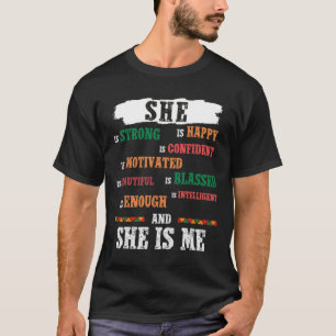 She Is Me Black Lives Problem Black History Month T-Shirt