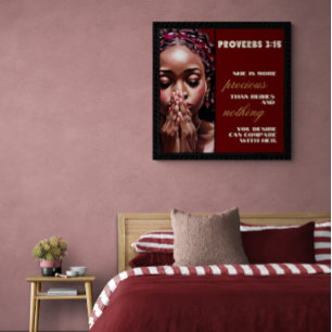 She is More Precious Than Rubies Glossy Poster