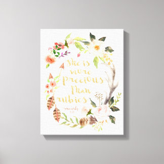 She is More Precious Than Rubies Wall Art