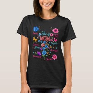 She Is Mum Bible Verses Christian Mother Faith T-Shirt
