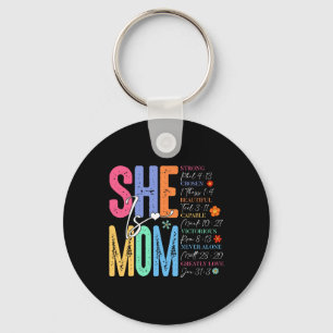 She Is Mum Christian Mother's Day Jesus Mama Relig Key Ring