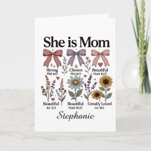 She is Mum Faith Greeting Card