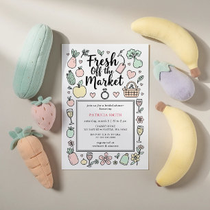 She is off the Market Farmers Market Bridal Shower Invitation
