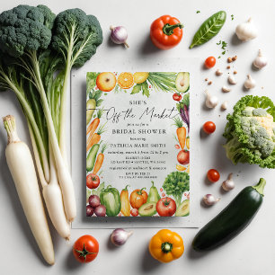 She is off the Market Farmers Market Bridal Shower Invitation