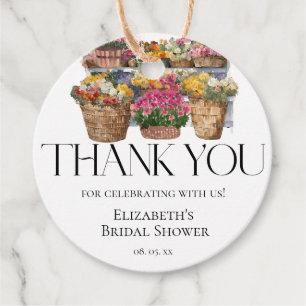 She Is Off The Market Flowers Shop Thank You Favour Tags