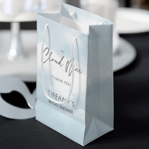 She is on cloud nine bridal shower favour small gift bag