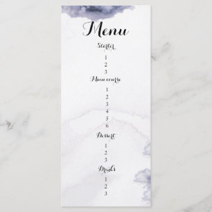 She is on cloud nine bridal shower  menu