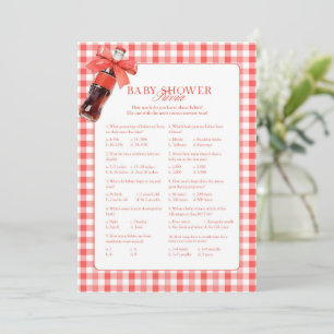 She Is Ready to Pop Red Trivia Game Card