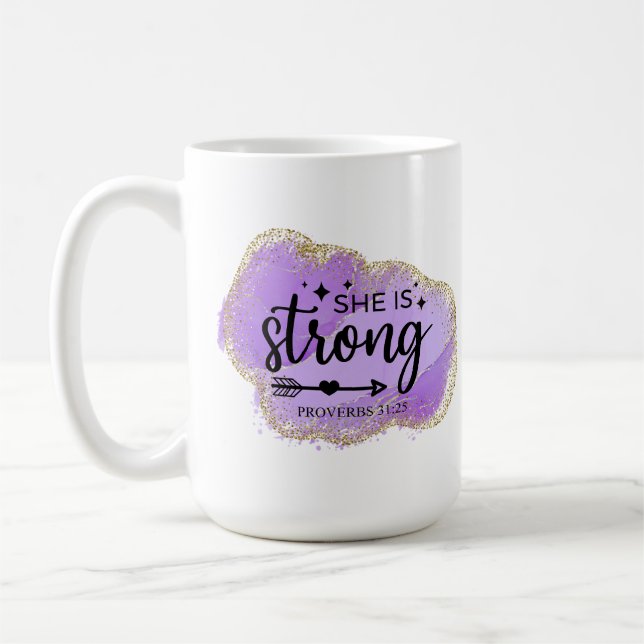 She is Strong Coffee Mug (Left)