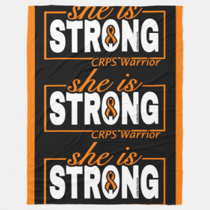 SHE IS STRONG...CRPS FLEECE BLANKET