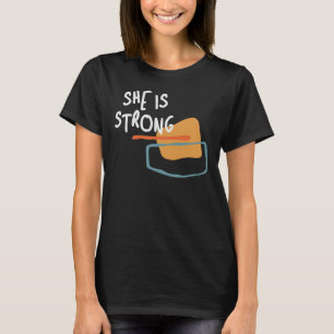 She is Strong - Empowering Christian Quote T-Shirt