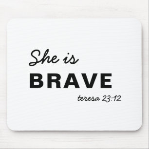 She Is Strong Proverbs Christian Faith Scrip Mouse Mat