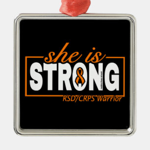 SHE IS STRONG...RSD/CRPS METAL TREE DECORATION