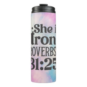 She Is Strong Thermal Tumbler