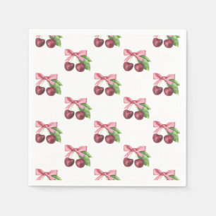 She is the cherry on top baby shower napkin
