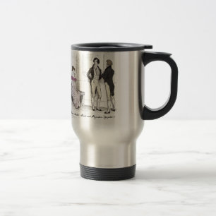 She is tolerable ... Jane Austen P&P CH3 Travel Mug
