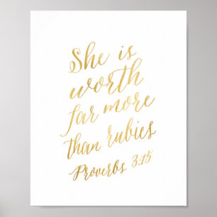 She is worth far more than rubies poster
