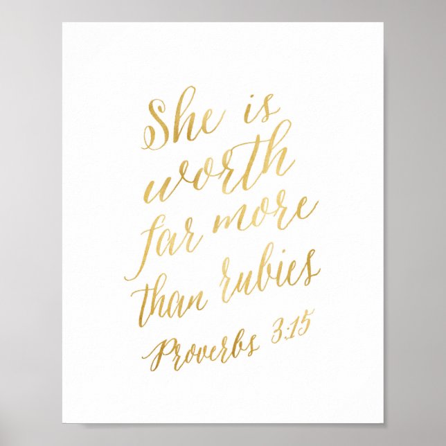 She is worth far more than rubies poster (Front)