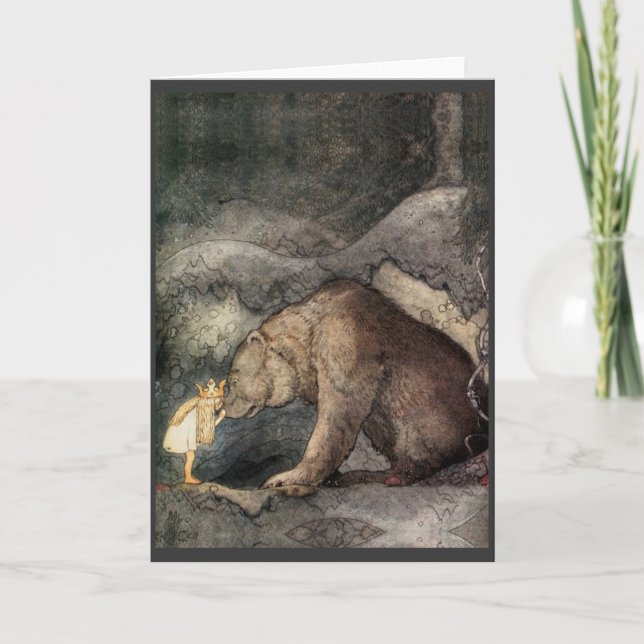 She Kissed the Bear's Nose Card (Front)
