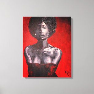 She Knows - Canvas Painting Print