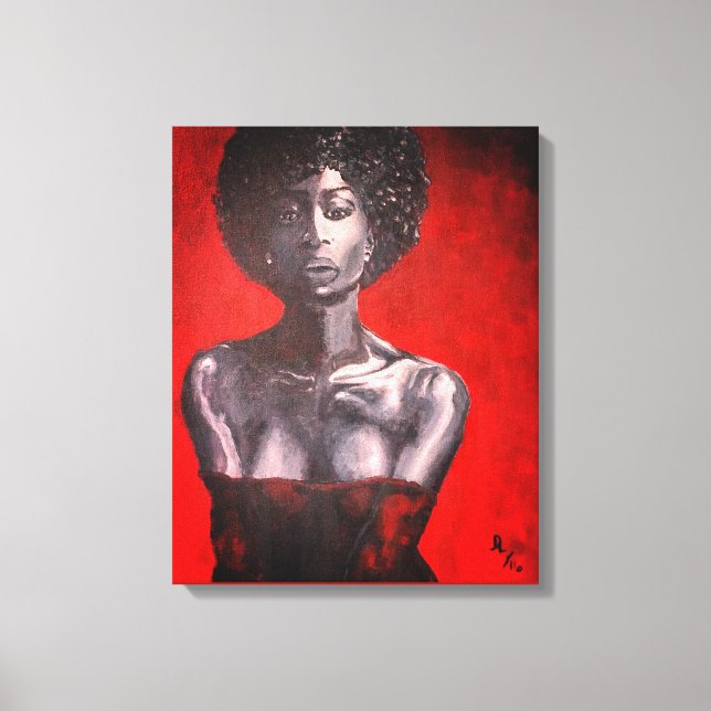 She Knows - Canvas Painting Print (Front)