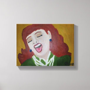 She Laughed Canvas Print