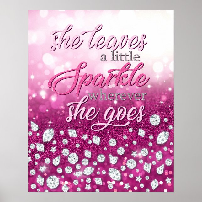 She Leaves a Little Sparkle Poster (Front)