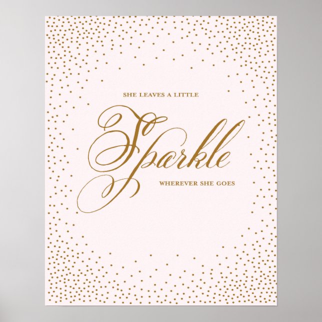 She Leaves a Little Sparkle - Premiumd Canvas Poster (Front)