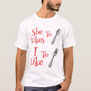 She Likes To Spoon T-Shirt