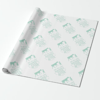 She Lived Happily Ever After Equestrian Horse Wrapping Paper