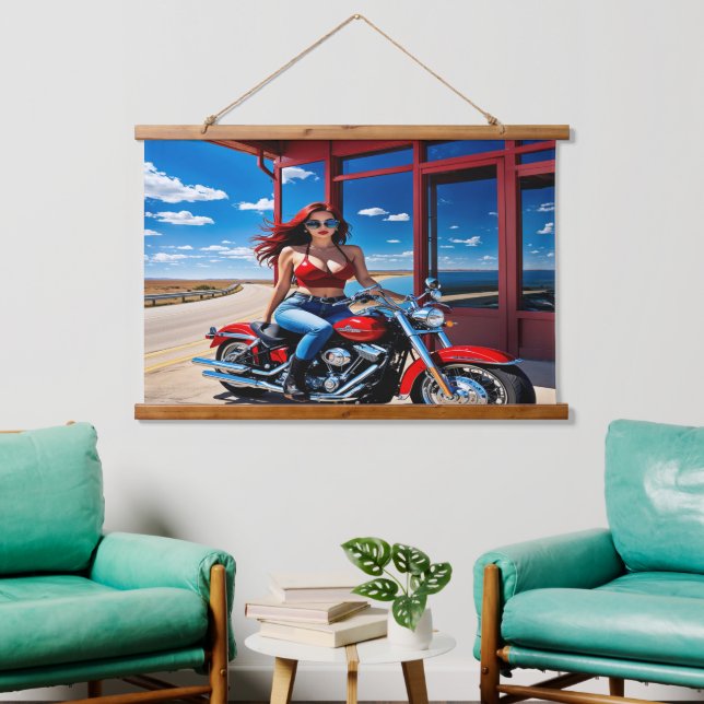 She looked like a true rebel hanging tapestry (Living Room)