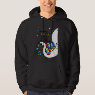She Loved A Little Boy Baby Elephant Autism Awaren Hoodie