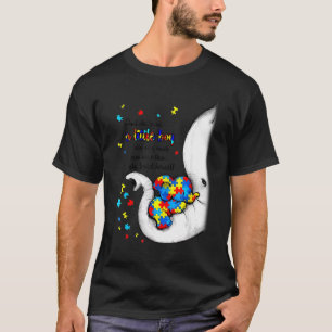 She Loved A Little Boy Baby Elephant Autism Awaren T-Shirt