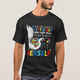 She Loved A Little Boy Very Much Autism Elephant M T-Shirt
