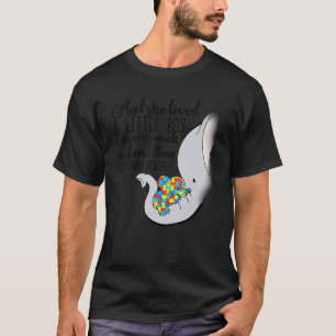She Loved A Little Boy Very Much Autism Elephant M T-Shirt