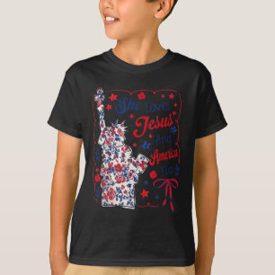 She Loves Jesus And America Too Patriotic T-Shirt